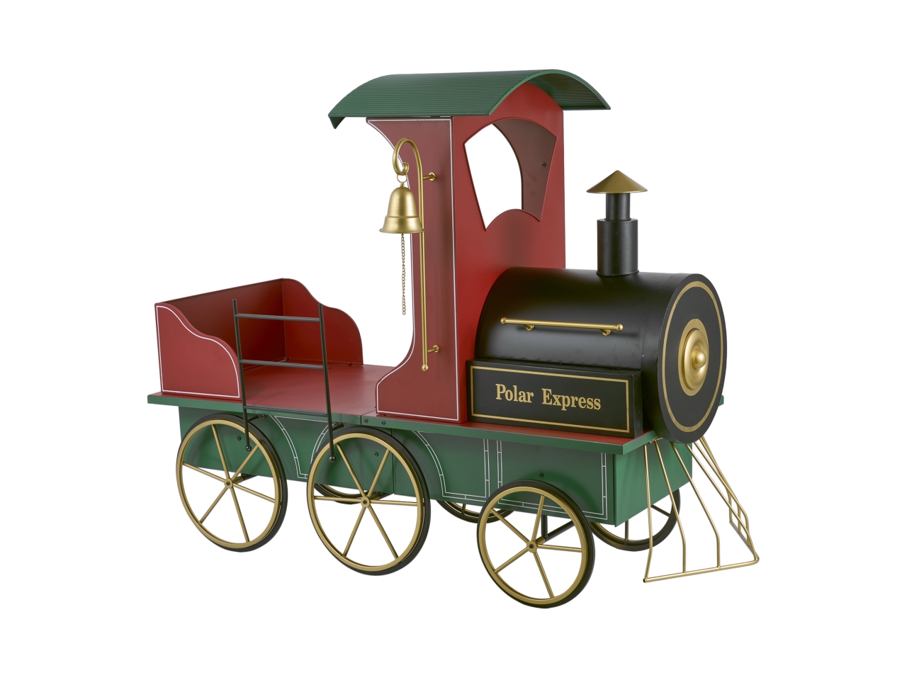 TRENO METALLO 170X63X131CM ROSSO/VERDE N37488