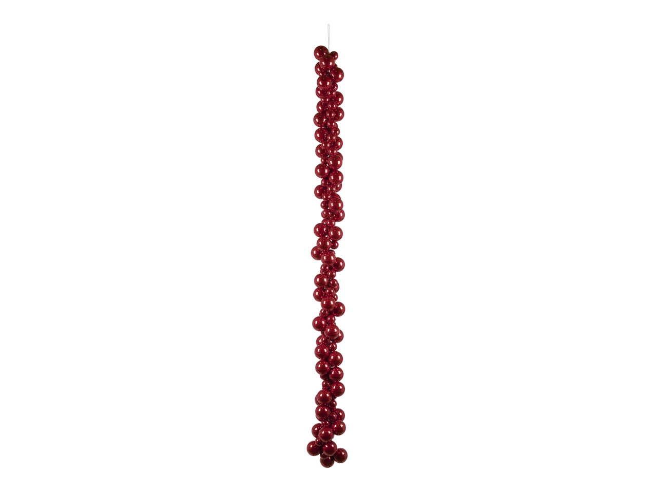 GHIRLANDA 135CM C/120 PALLE ROSSO N38959_02