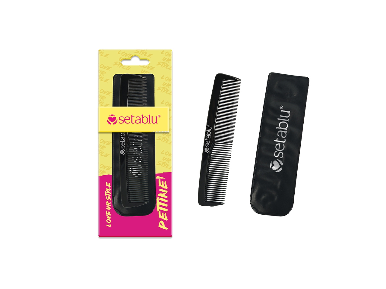 PETTINE DA TASCHINO NERO CON ASTUCCIO 03975 PETTINE DA TASCHINO NERO CON ASTUCCIO 03975