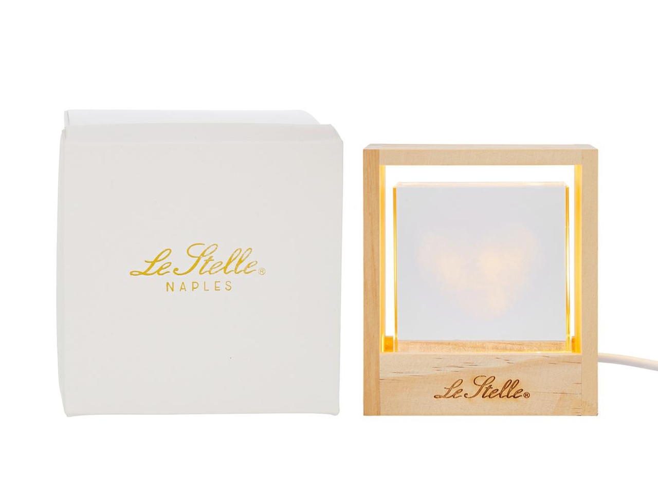 LAMPADA CUBO VETRO CUORE USB 10,5X4,5X12CM 58211 LAMPADA CUBO VETRO CUORE USB 10,5X4,5X12CM 58211