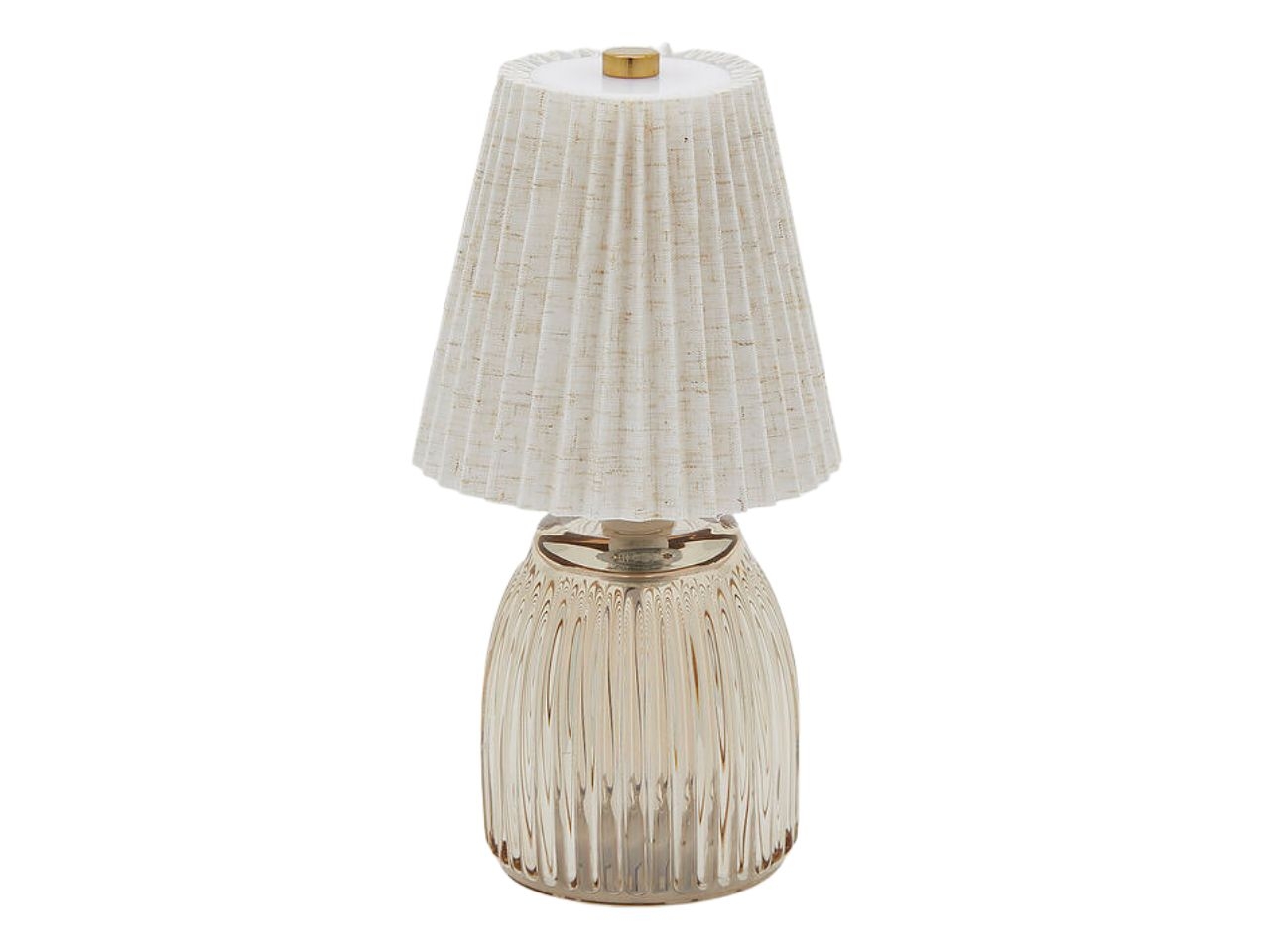 LAMPADA DA TAVOLO PLISSE 22CM SANDALO 7600399A974