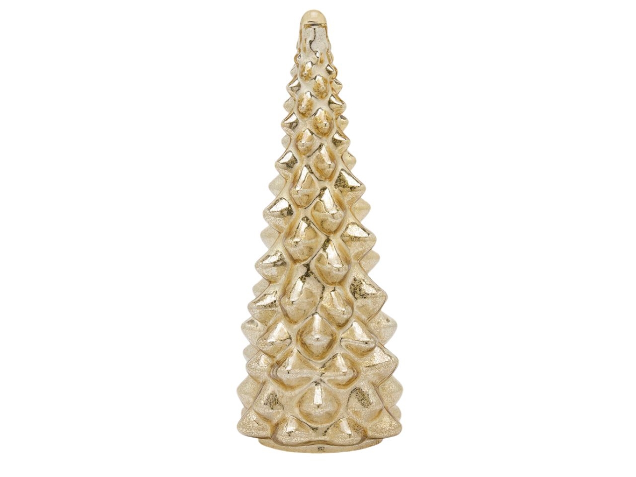 ALBERO PINO VETRO 24XH.62CM ORO 8101812A010