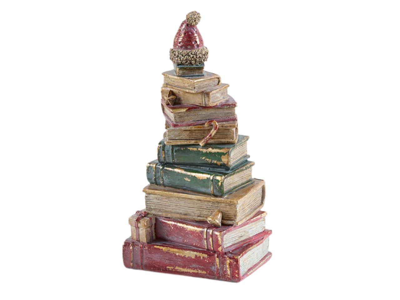 ALBERO LIBRI 26CM RESINA VERDE/ROSSO 8101741A774 ALBERO LIBRI 26CM RESINA VERDE/ROSSO 8101741A774