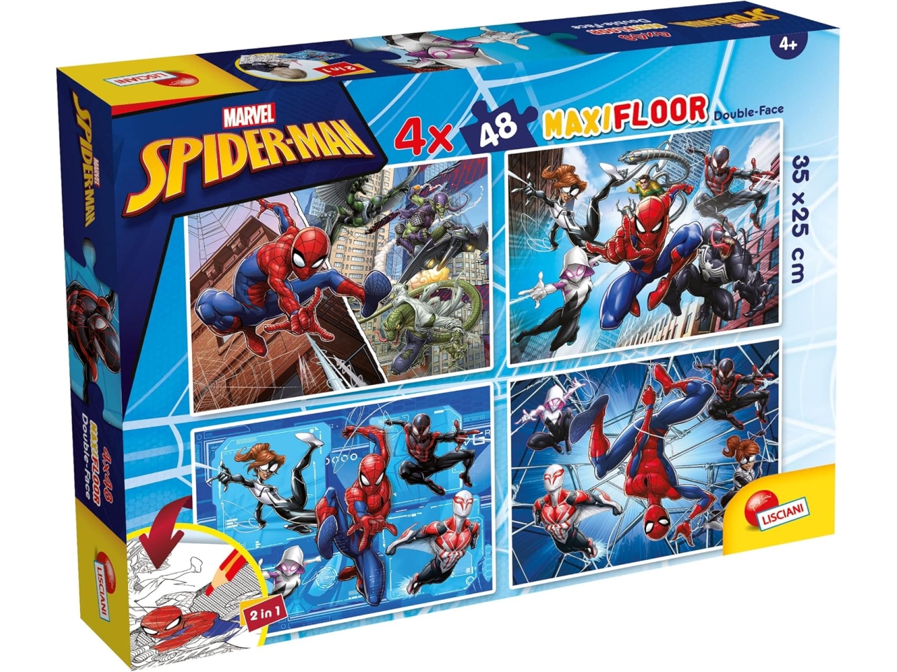 PUZZLE MARVEL SPIDER-MAN MAXIFLOOR 4 X 48100385 PUZZLE MARVEL SPIDER-MAN MAXIFLOOR 4 X 48100385