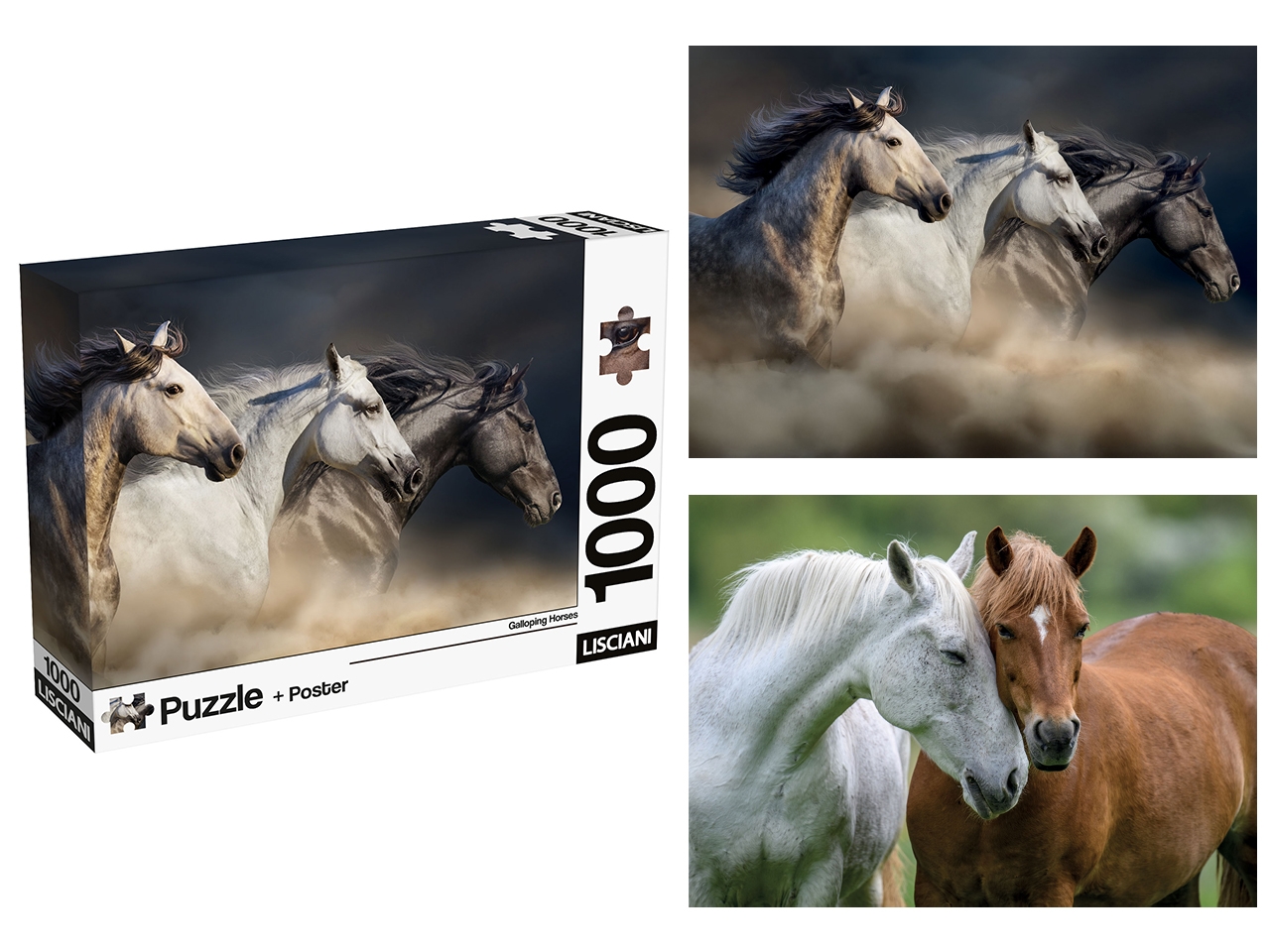 PUZZLE POSTER HORSES 1000 120550