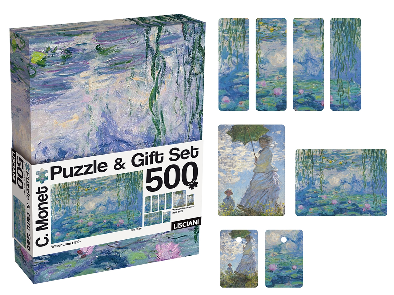 PUZZLE MONET GIFT SET ART WATER LILIES 120659