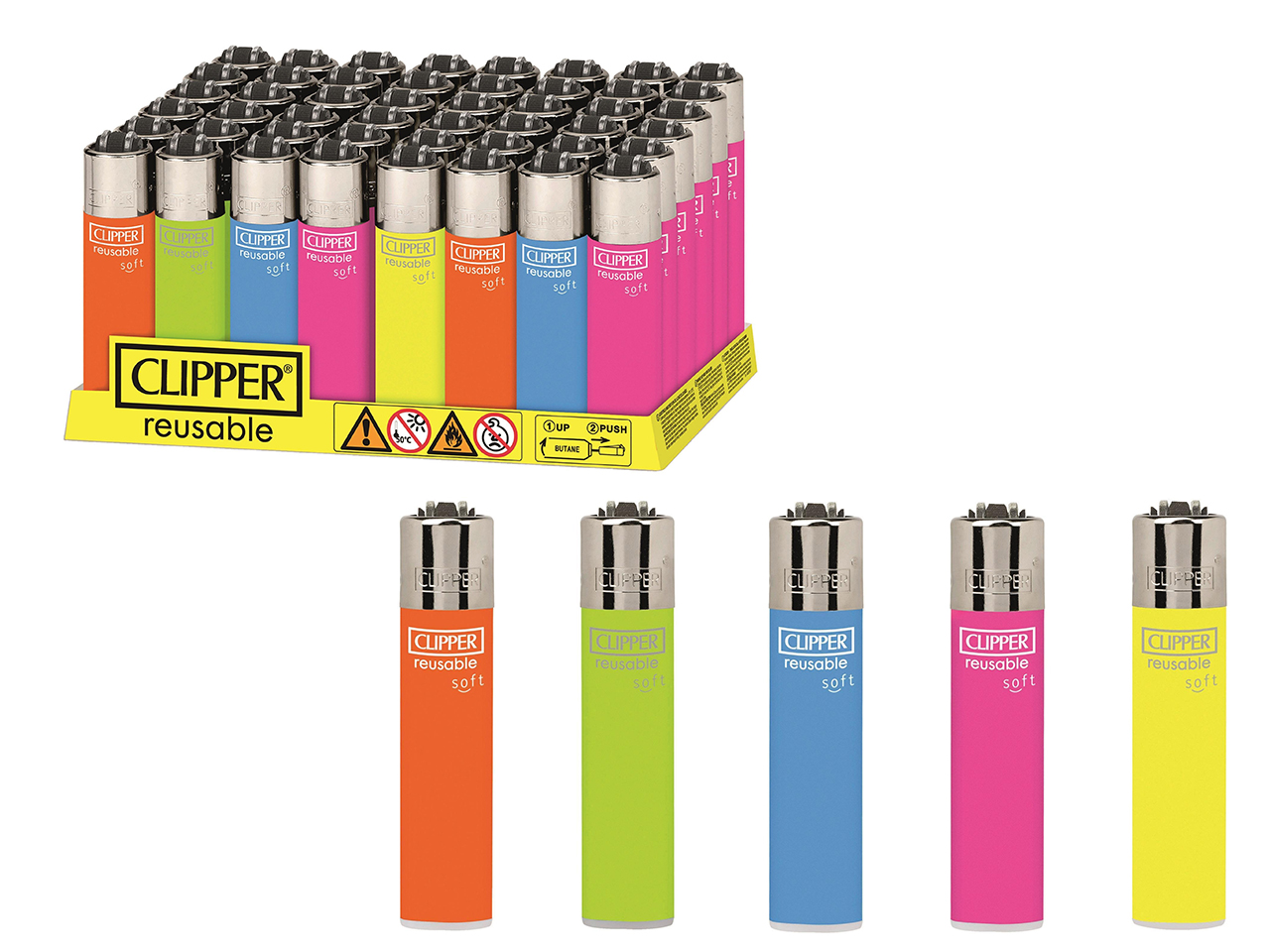 CLIPPER MICRO SOFT TOUCH FLUO SET DA 48PZ$ CLIPPER MICRO SOFT TOUCH FLUO SET DA 48PZ$