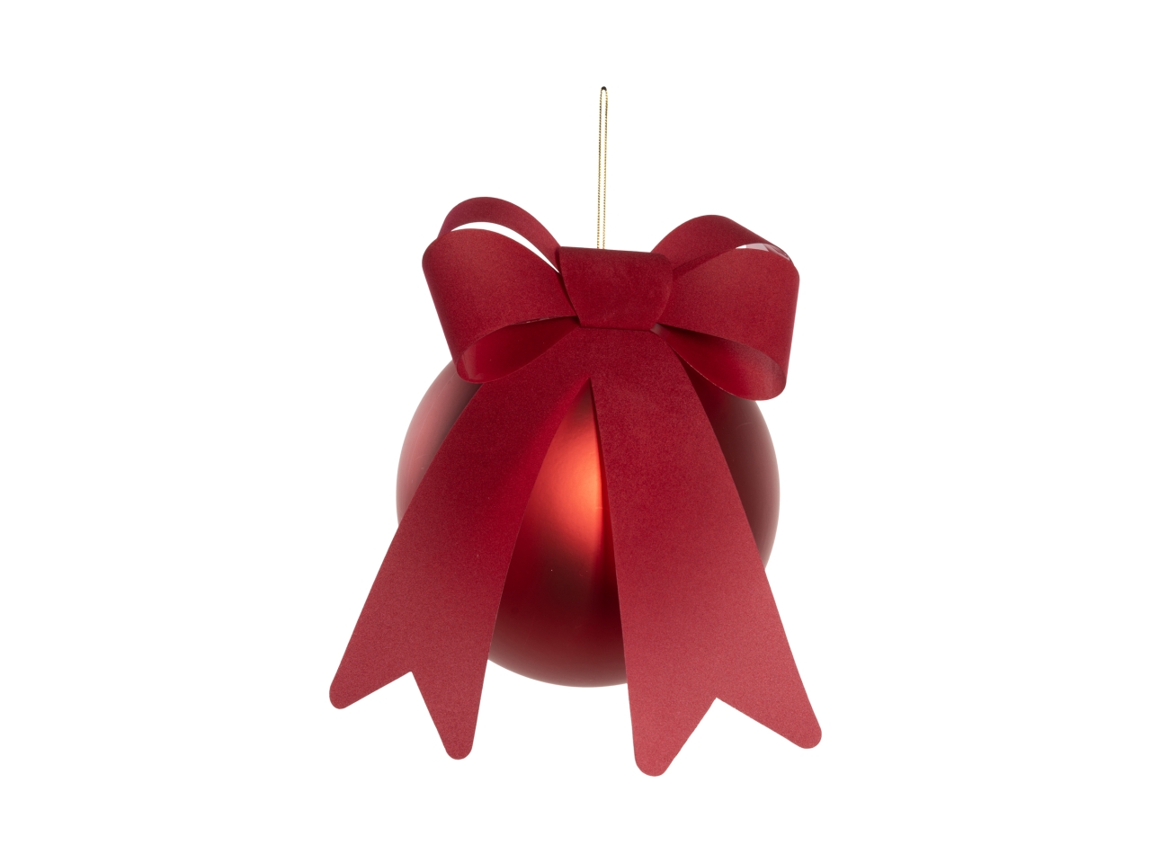 PALLA 15CM ROSSA C/FIOCCO ROSSO146344 PALLA 15CM ROSSA C/FIOCCO ROSSO146344