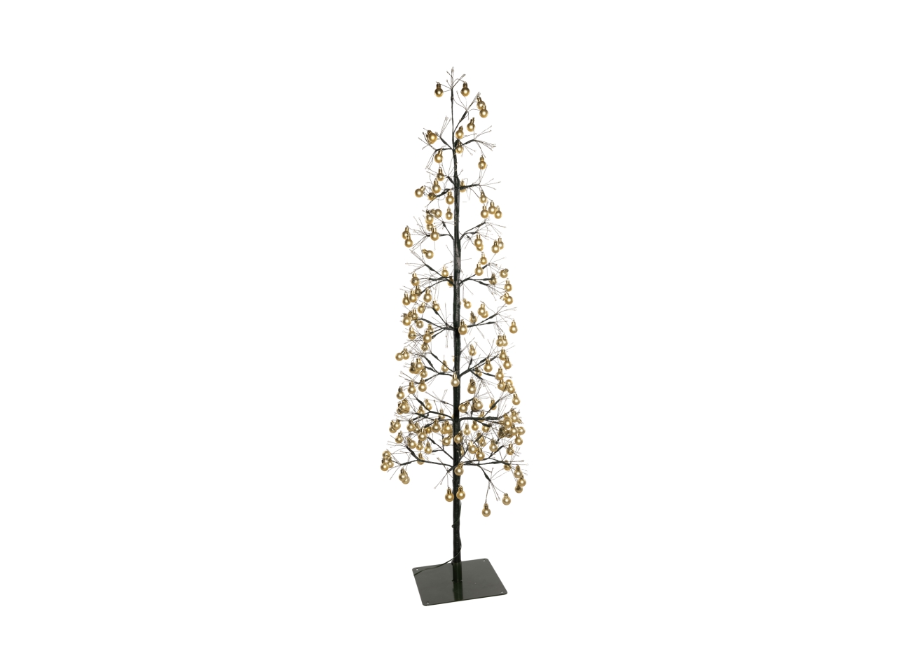ALBERO 120CM VERDE C/PALLE ORO 800LED 146509