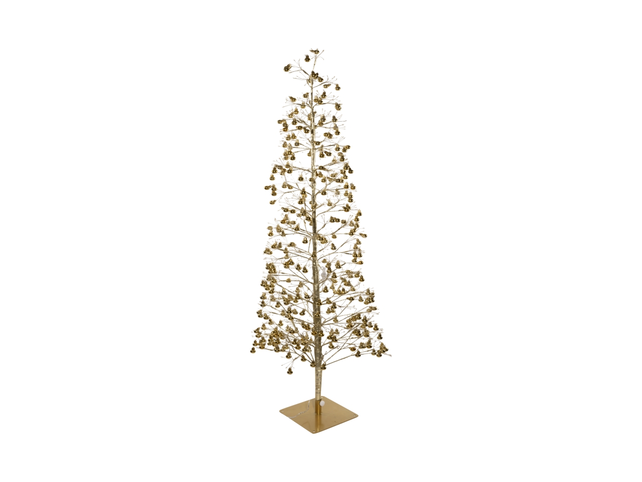 ALBERO 120CM ORO C/PALLE ORO 800LED 146515 ALBERO 120CM ORO C/PALLE ORO 800LED 146515