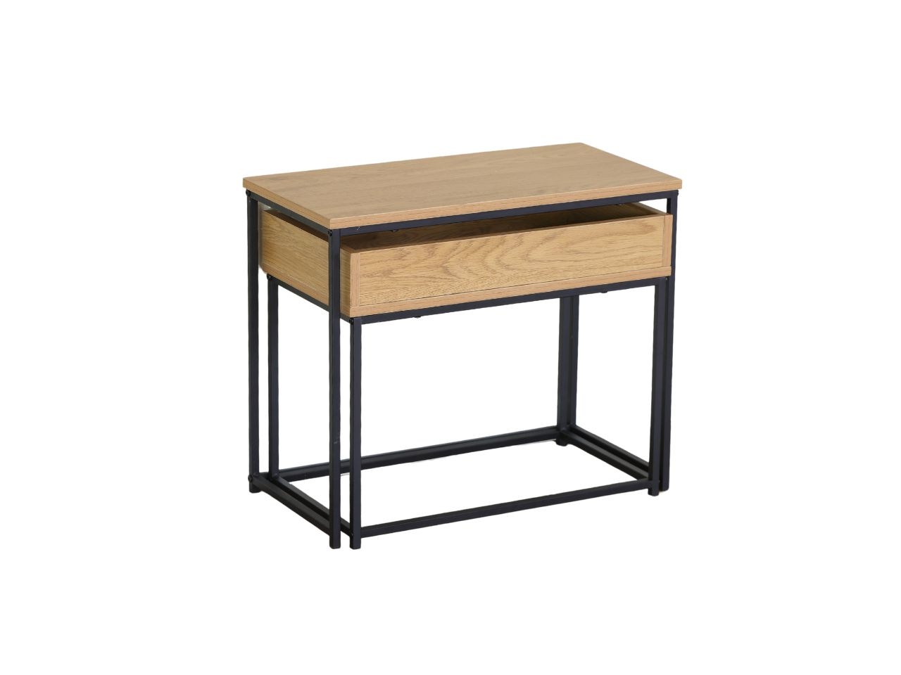 TAVOLINO LEONARDO OAK 60X30X50/55X30X45 2PZ100211