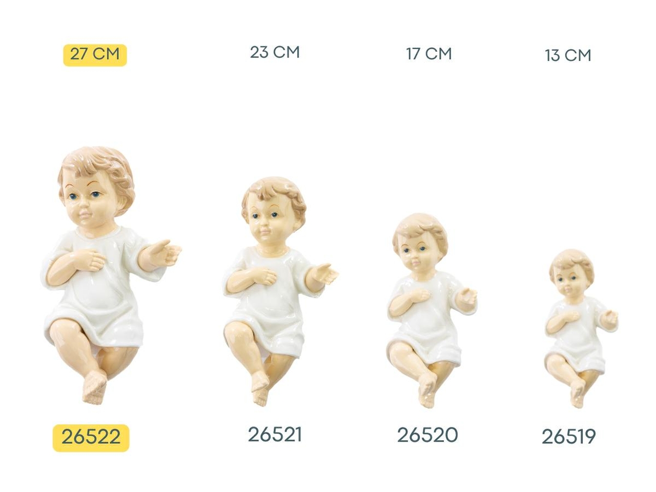 GESU’ BAMBINO IN PORCELLANA 27CM 26522