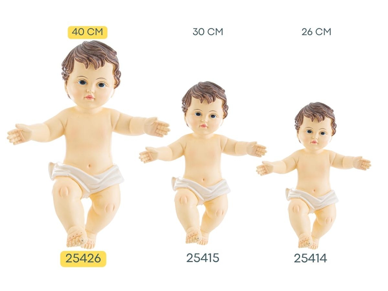 GESU’ BAMBINO IN RESINA 40CM 25426