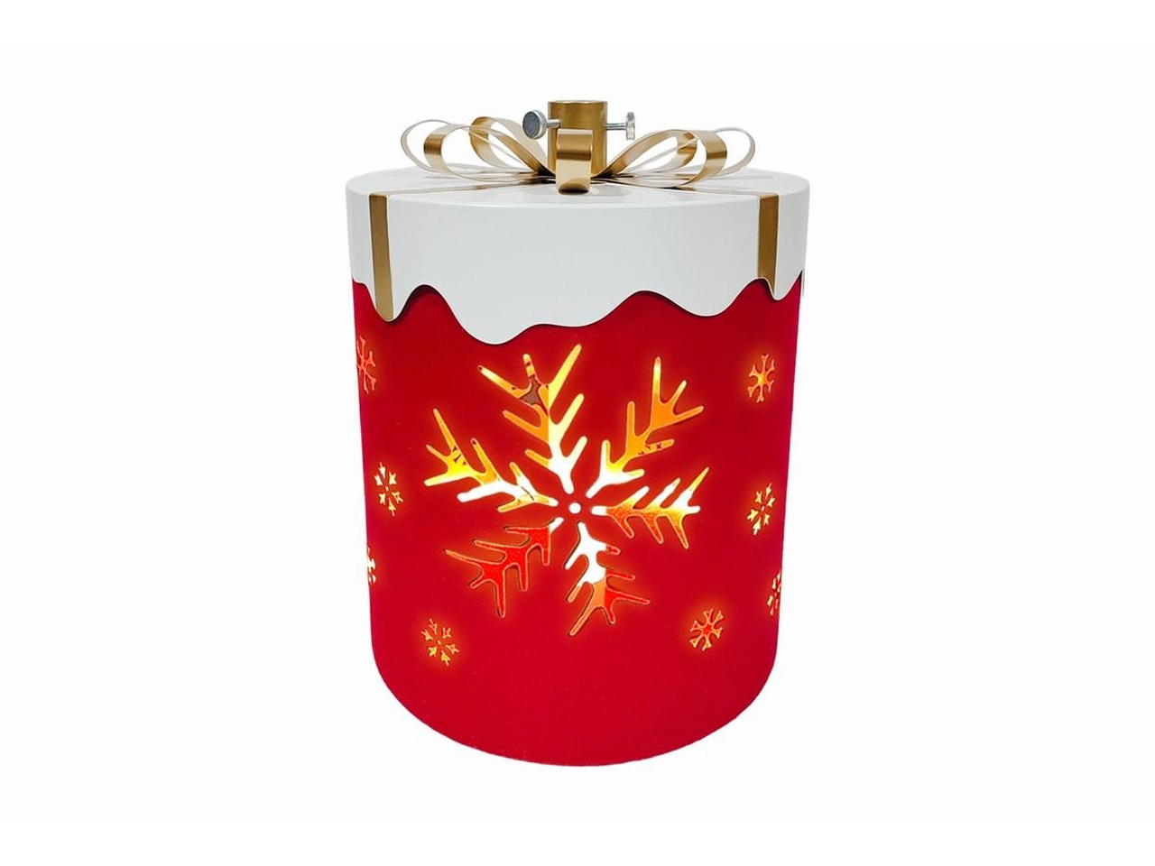 BASE ALBERO PACCO REGALO C/LED 32X35CM 39485