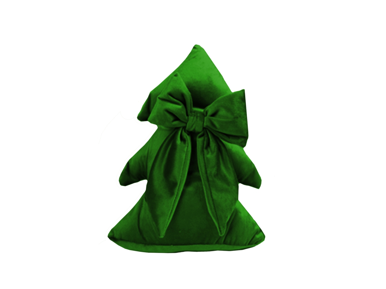 FERMAPORTA ALBERO H.24CM IN PANNO C/FIOCCO VERDE