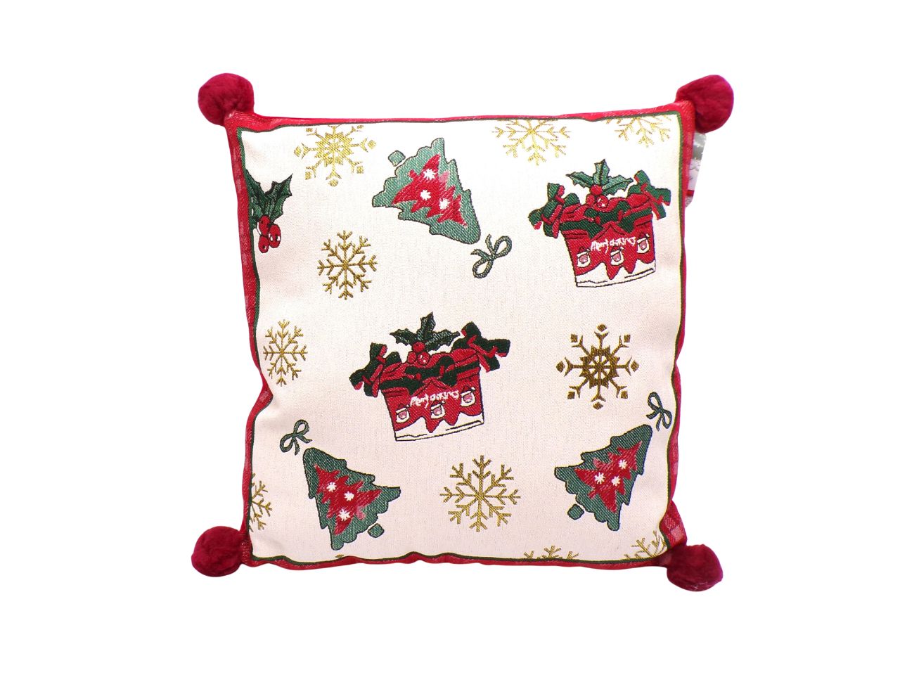 CUSCINO HOLLY 45X45CM IN TESSUTO C/DISEGNI ASS.