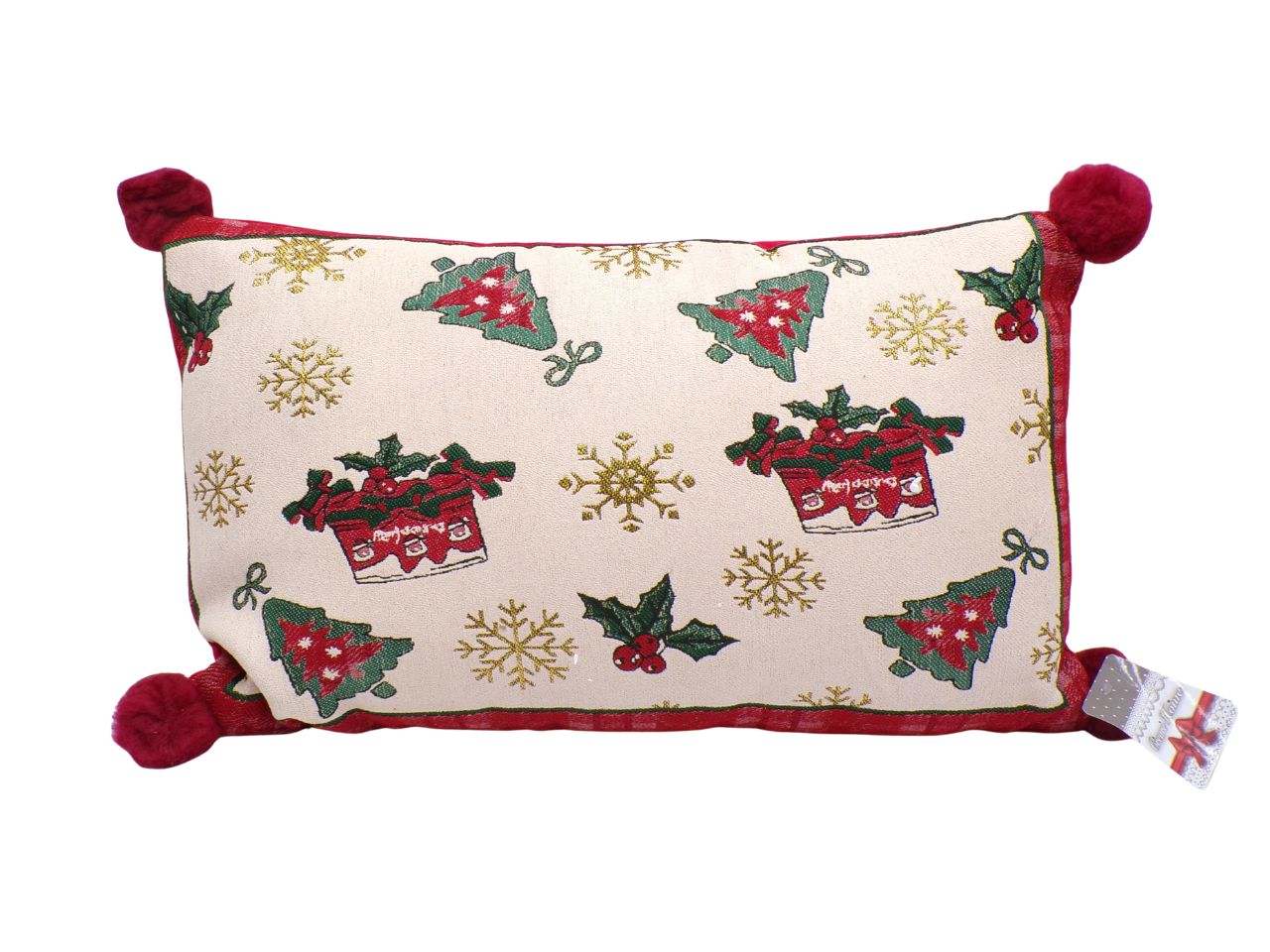 CUSCINO HOLLY 30X50CM IN TESSUTO C/DISEGNI ASS.