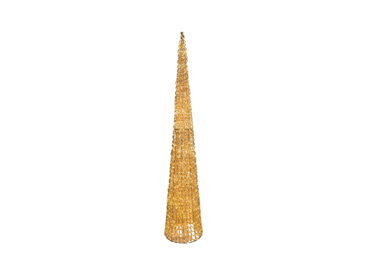 ALBERO CONO 150×28 1440LED FLASH ORO UE C/CAV39456