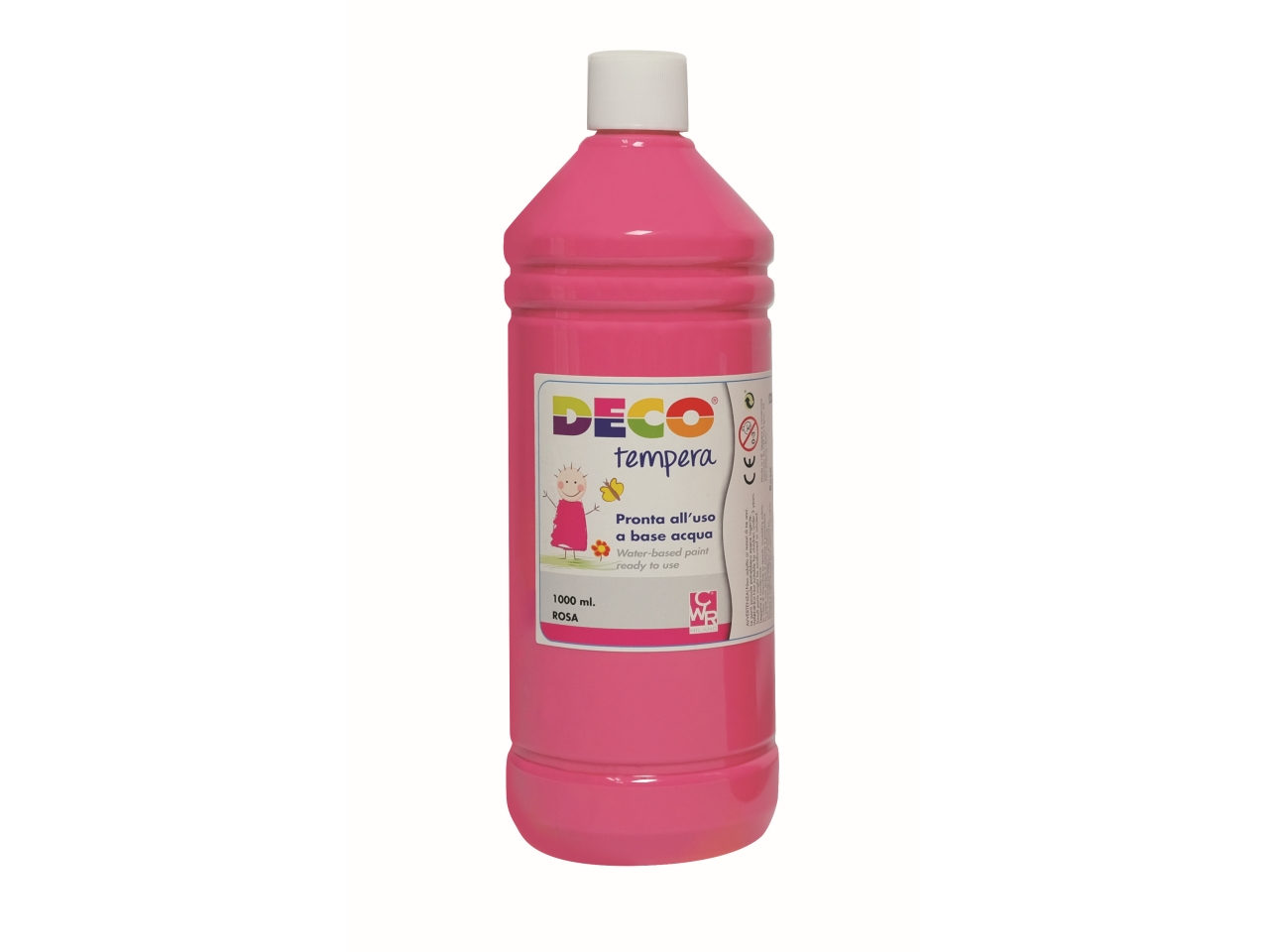 FLACONE TEMPERA 1000ML ROSA 08808/07