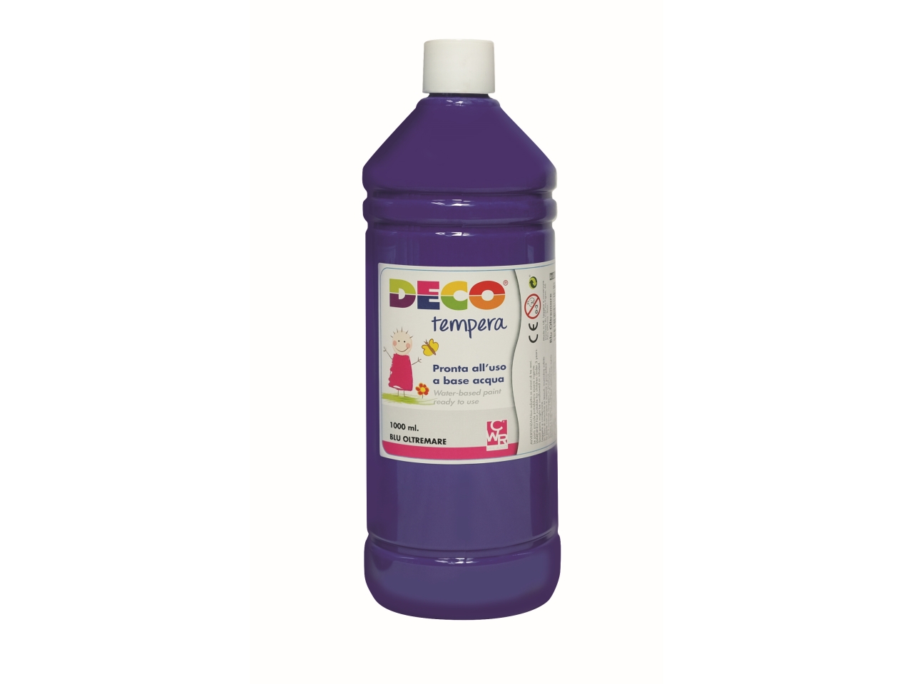FLACONE TEMPERA 1000ML BLU OLTREMARE08808/10