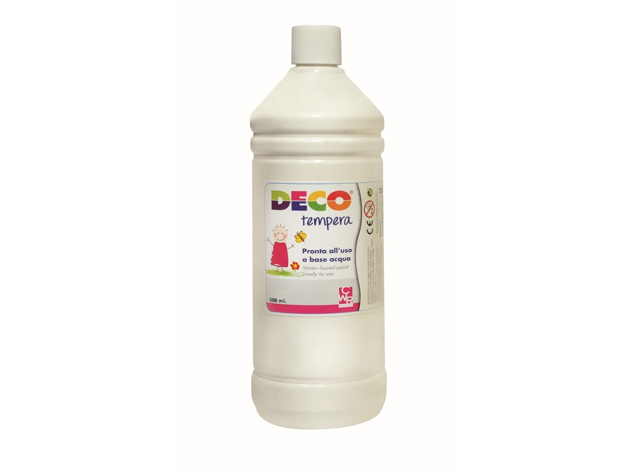 FLACONE TEMPERA 500ML BIANCO PF550/01