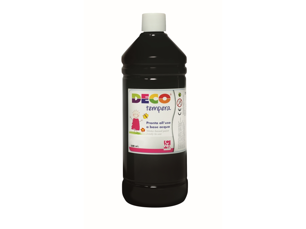 FLACONE TEMPERA 500ML NERO PF550/02