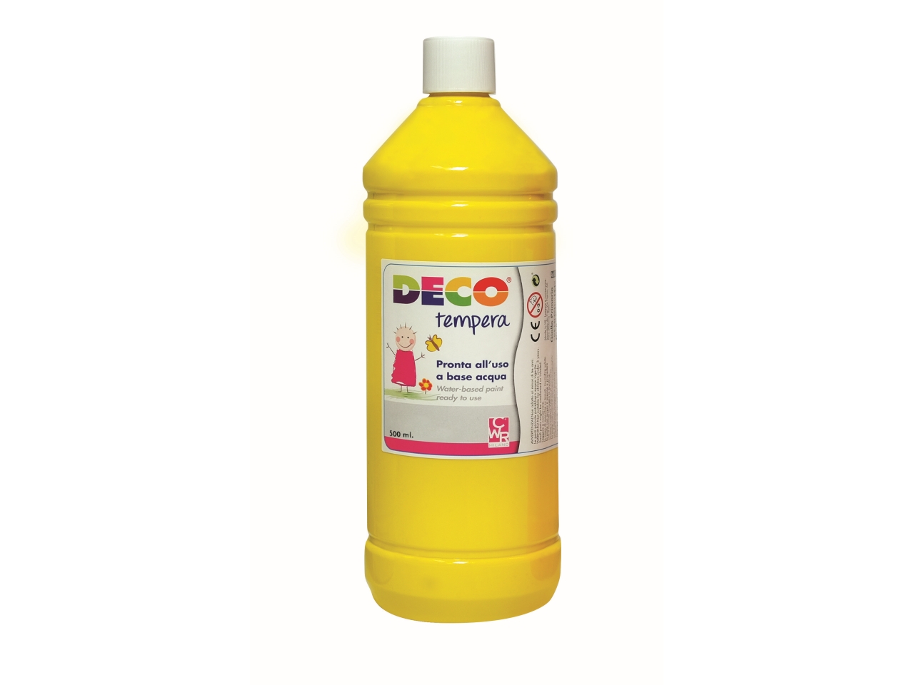FLACONE TEMPERA 500ML GIALLO PRIMARIO PF550/26