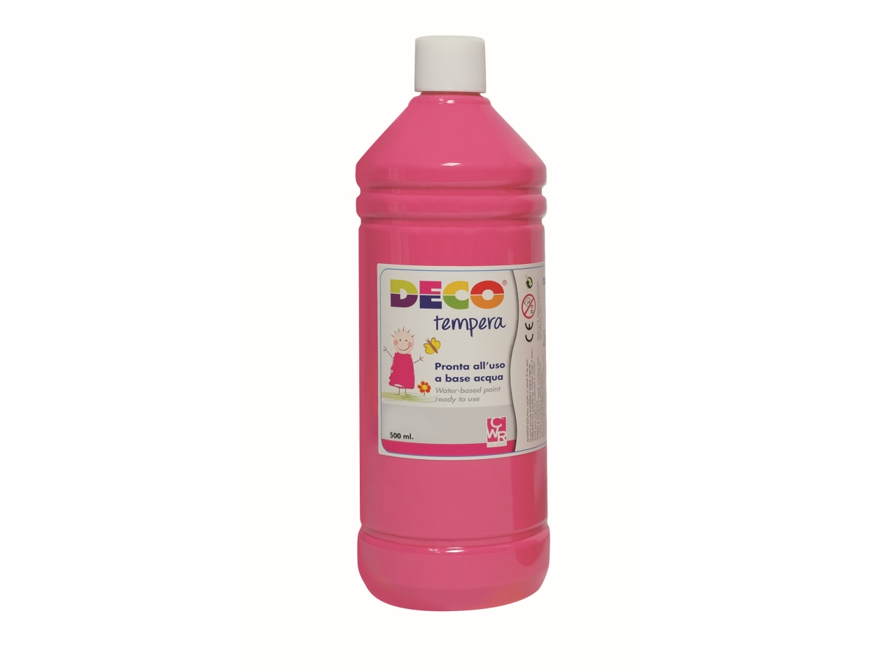 FLACONE TEMPERA 500ML ROSA PF550/07