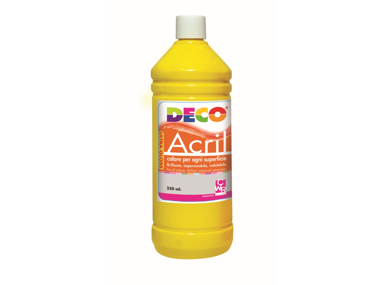 ACRILICO DECO 250ML GIALLO 11700/26