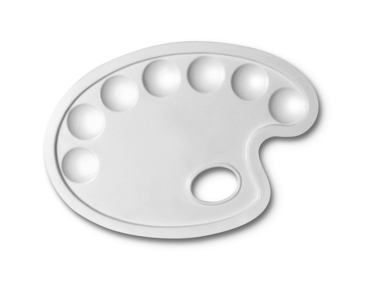 TAVOLOZZA IN PLASTICA24X17CM OVALE 184