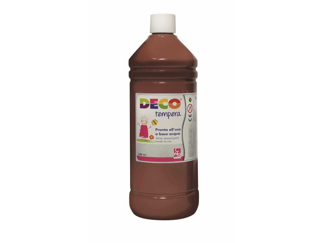 TEMPERA FLACONE 500ML MARRONE PF550/28