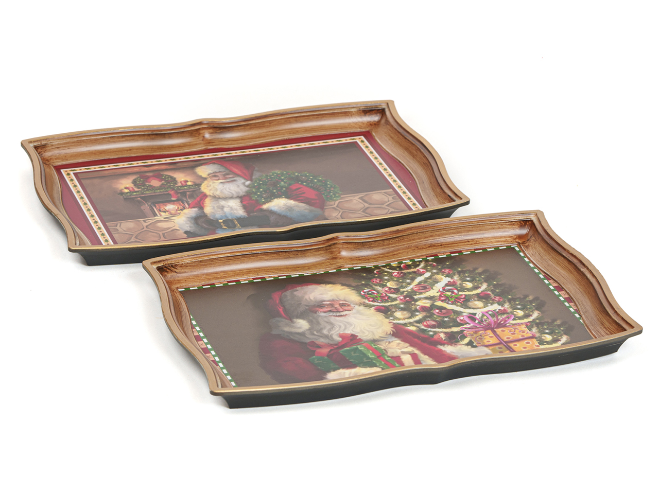 VASSOIO 43X32X3CM C/BABBO NATALE ASS. 13920036