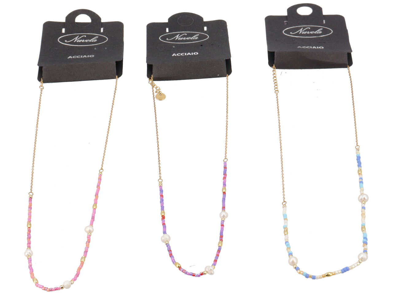 COLLANA CONTERIA E PERLINE