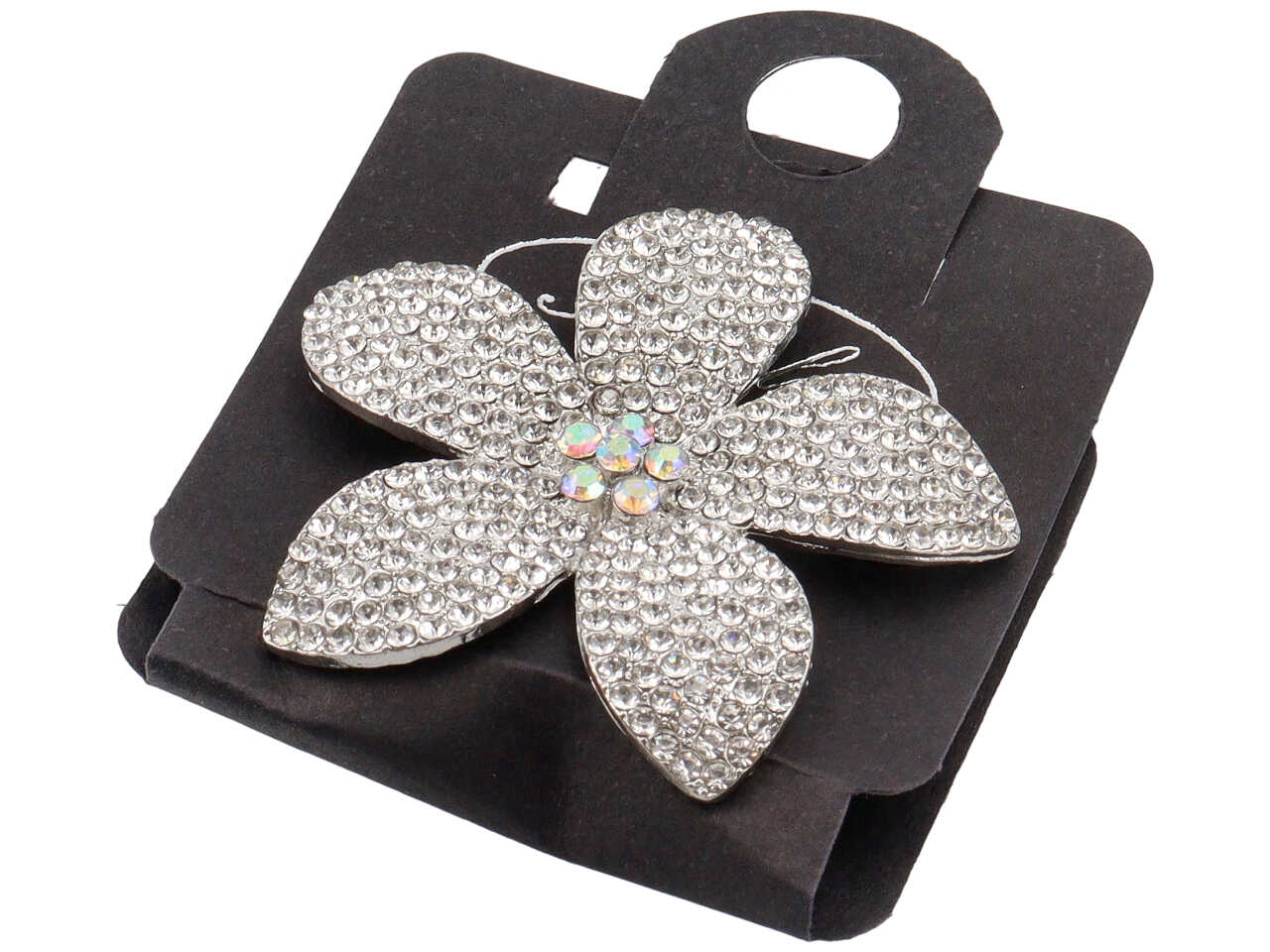 SPILLA MARGHERITA CON FIORE CENTR STRASS