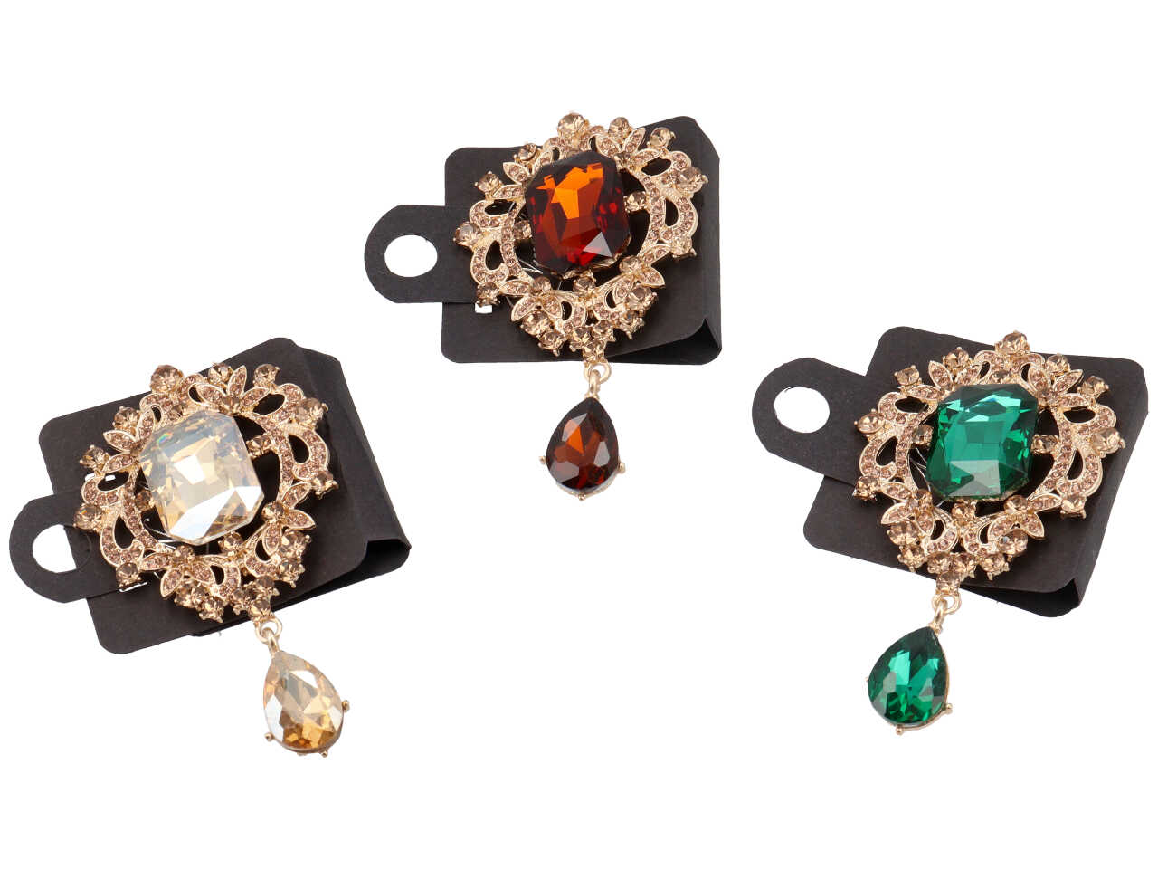 SPILLA DIADEMA GOCCIA PENDENTE ORO