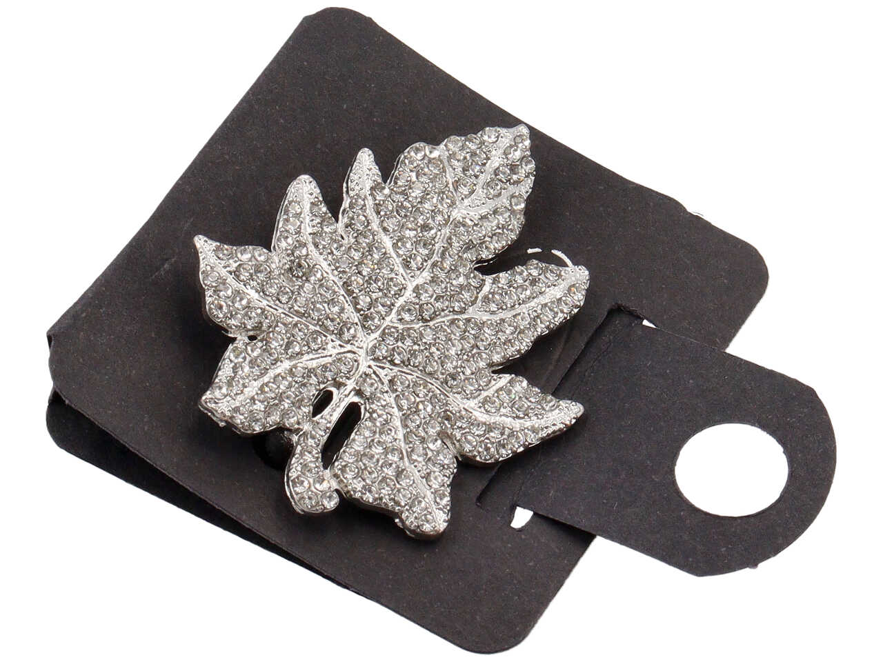 SPILLA FOGLIA STRASS