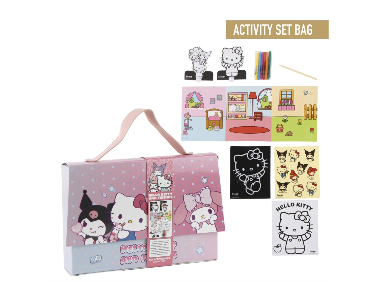 HELLO KITTY BORSA C/SET DA COLORARE 2700002332