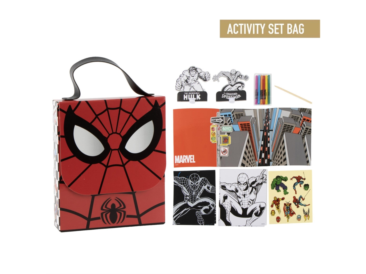 SPIDERMAN BORSA C/SET DA COLORARE 2700002336