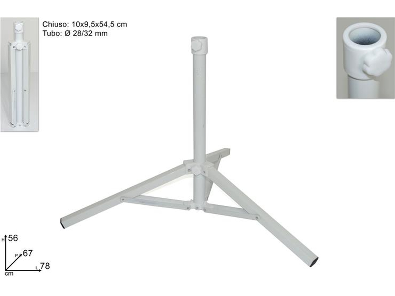 PIEDE OMBRELLONE MET. TRIPIEDE 28-32 DSU15000091