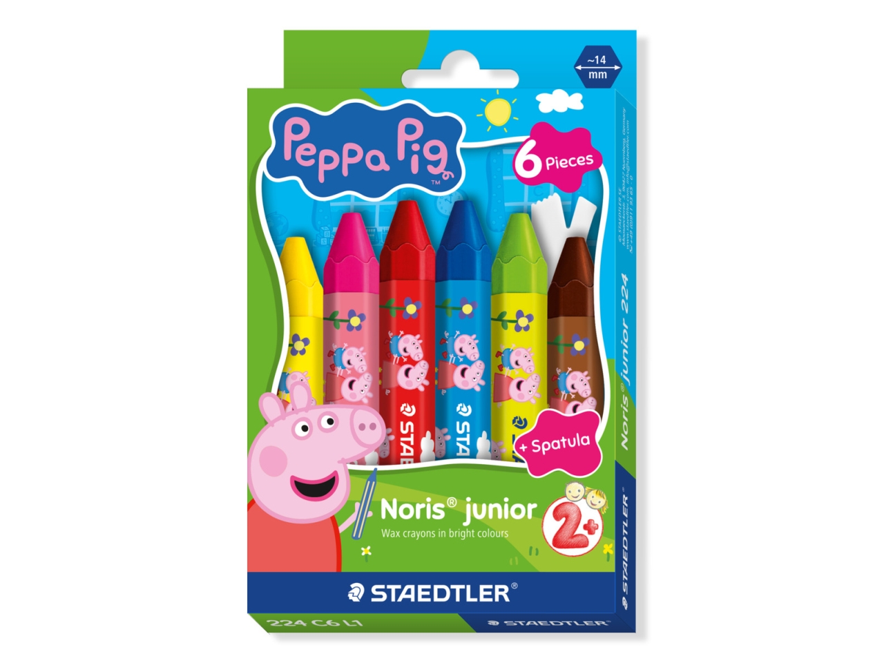NORIS JR PAST.CERA JUMBO PEPPAPIG 6PZ ASS224 C6 L1