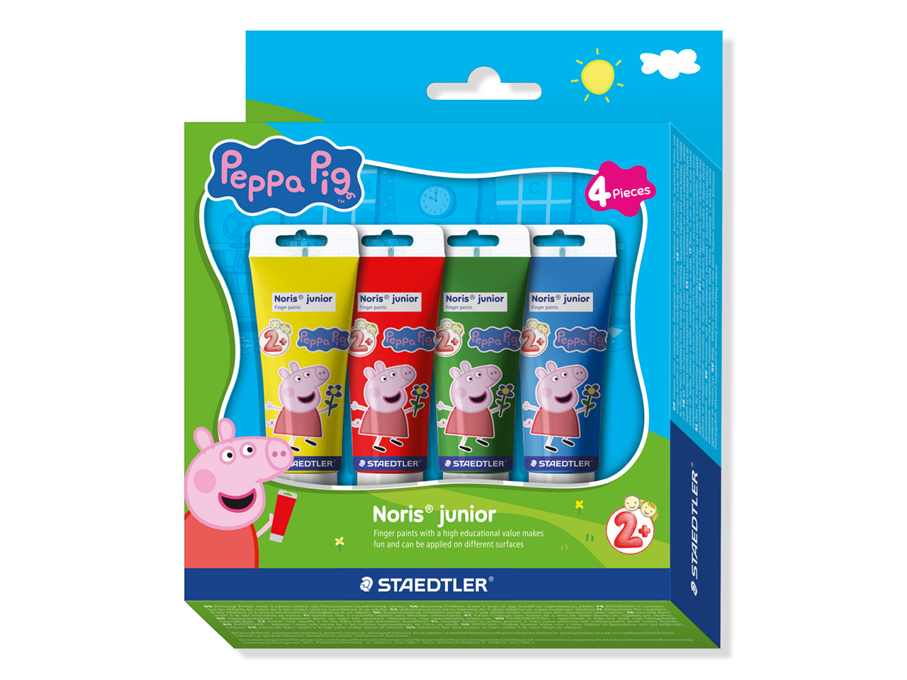 NORIS JR COLORI A DITA PEPPAPIG 4 COLORI 8814L1