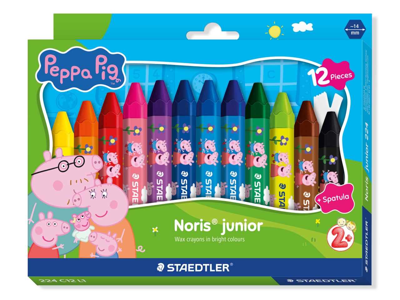 NORIS JR 12 PASTEL. A CERA PEPPAPIG ASS.224 C12 L1