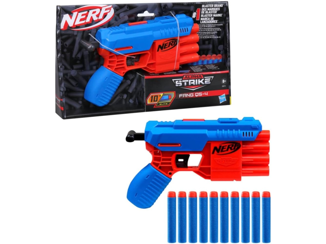 NERF ALPHA STRIKE PISTOLA FANG E6973