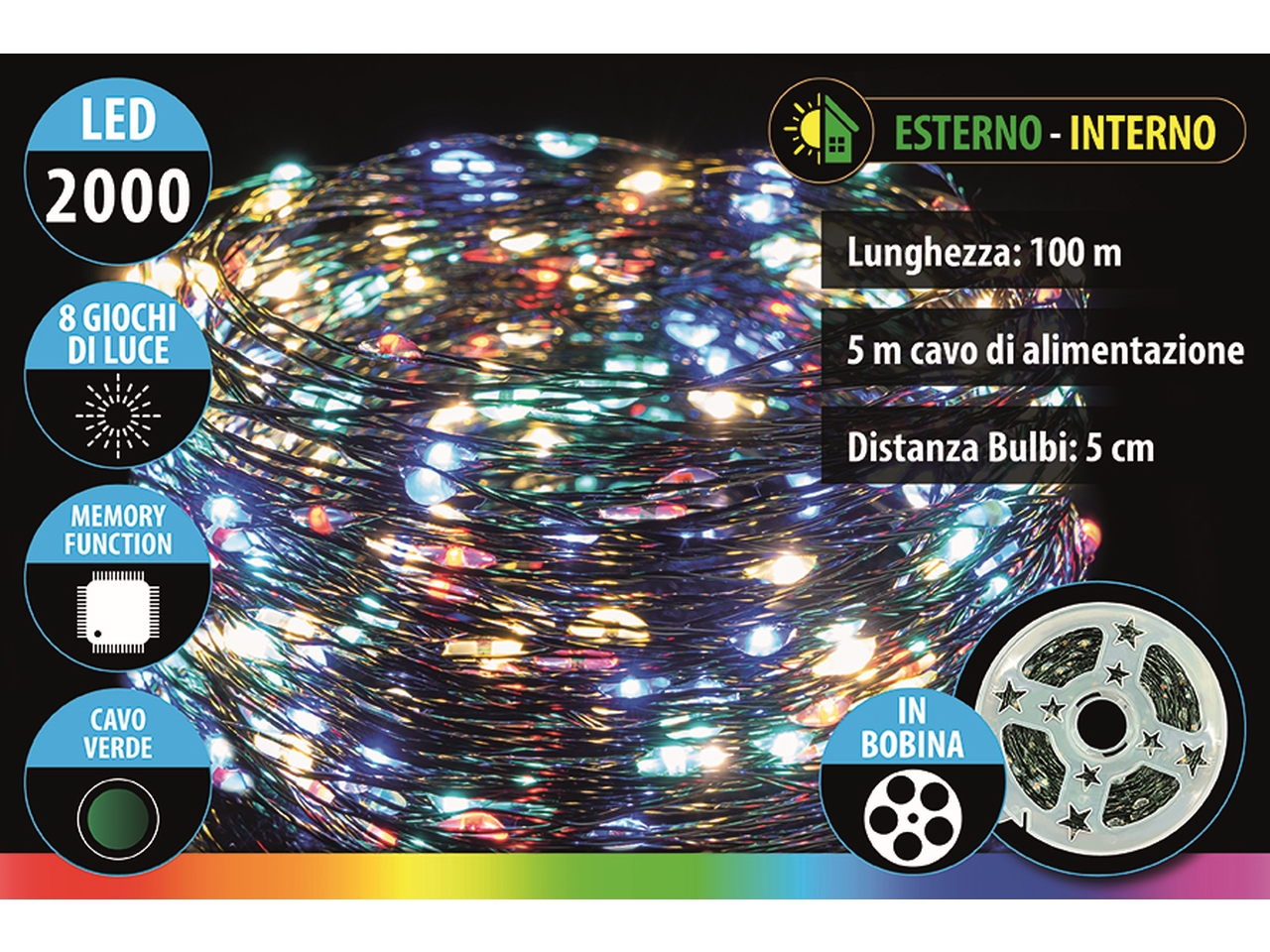 CATENA2000M.LED M.COLOR8F.100MT F.VER.U.E.25816875 CATENA2000M.LED M.COLOR8F.100MT F.VER.U.E.25816875