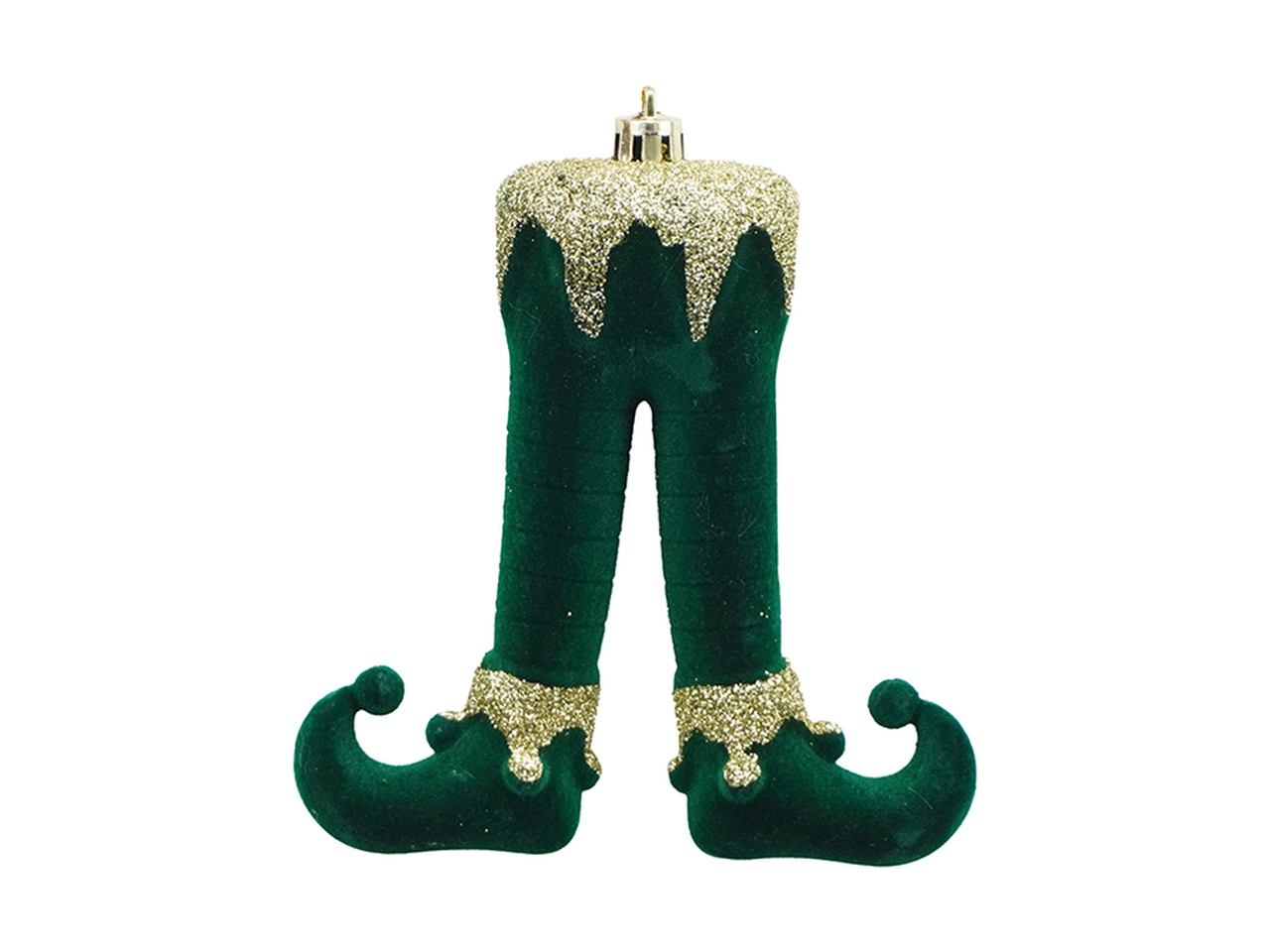 APPENDINO GAMBE ELFO 11CM VELLUTO VERDE 6637155