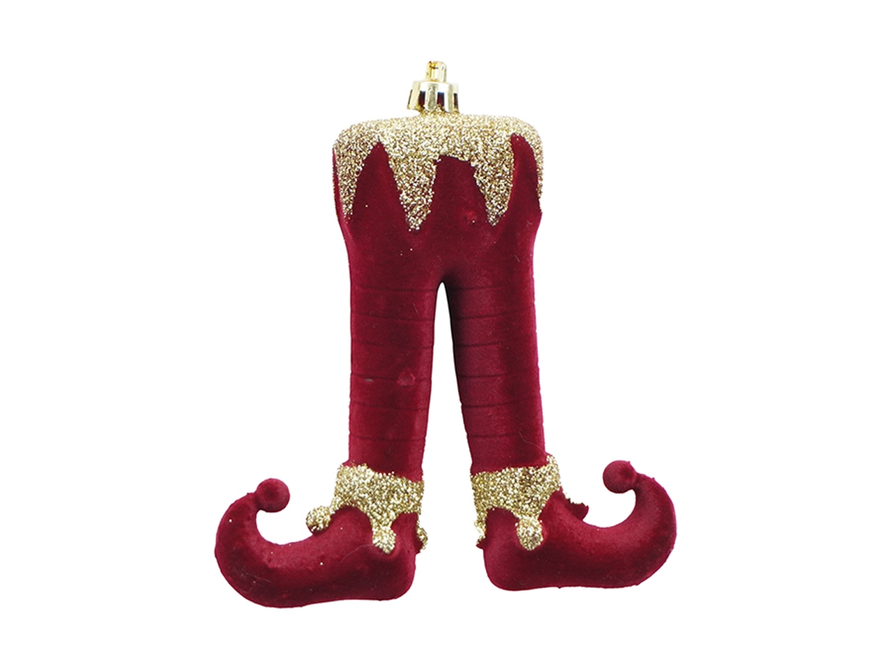 APPENDINO GAMBE ELFO 11CM VELLUTO BORDEAUX6637158