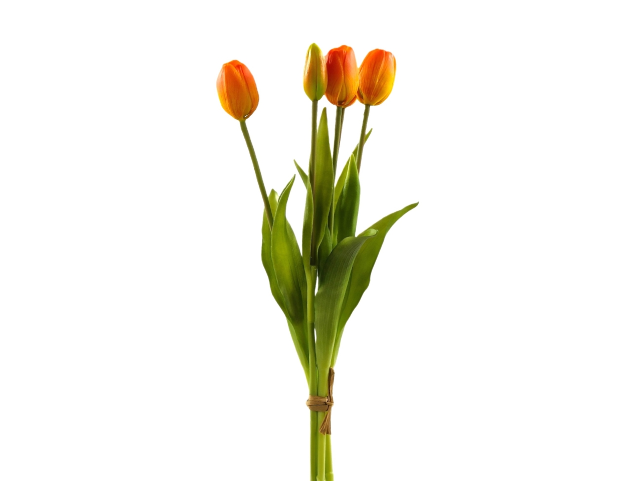 MAZZO TULIPANI 38CM 5 FIORI ARANCIODS003413-18