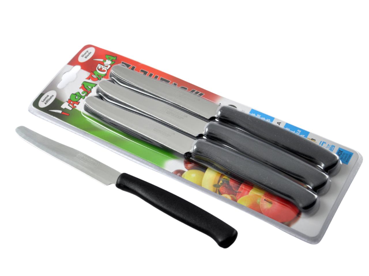 JO COLTELLO TAVOLA AFFILATO 6PZ 11CM NERO 9753N