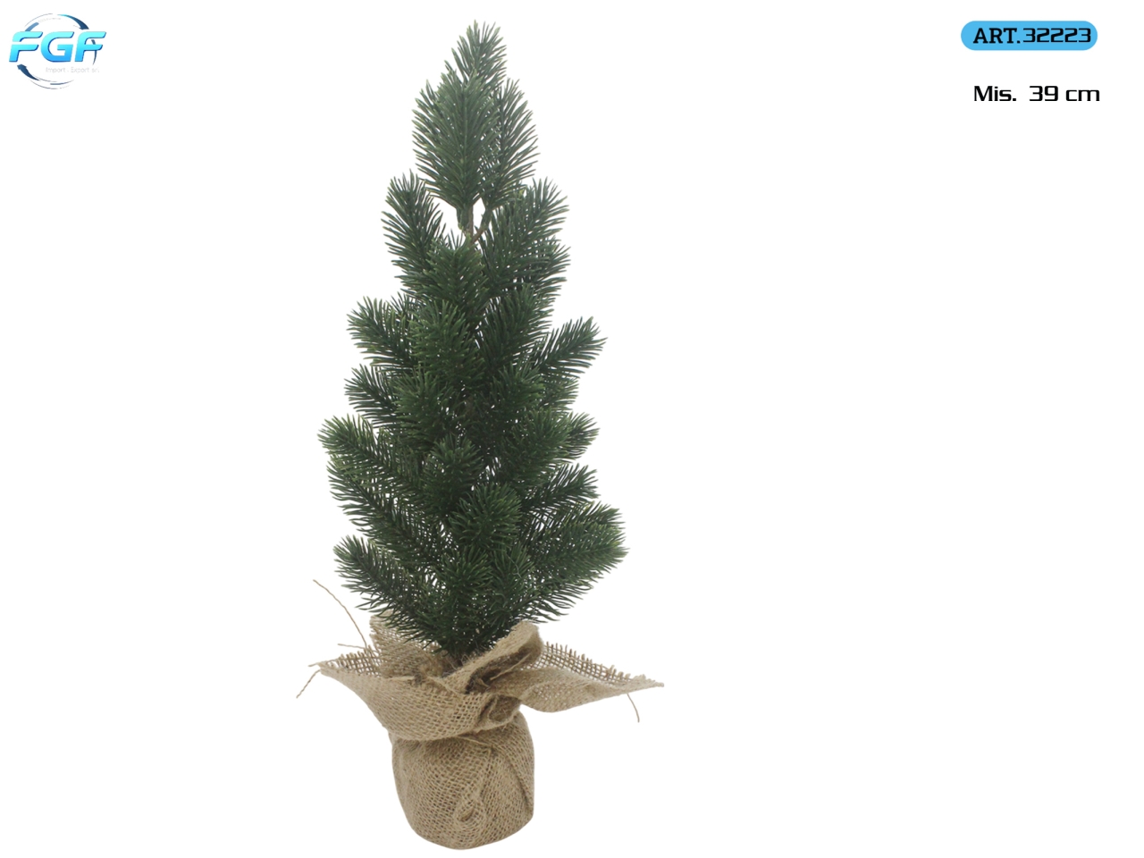 ALBERO 39CM VERDE C/SACCO 32223