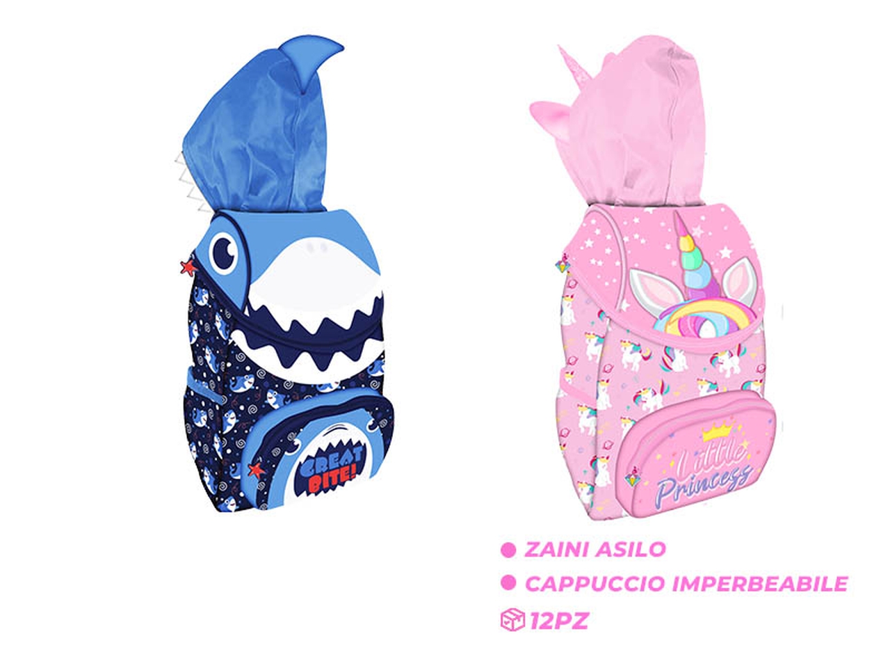 PLAYTOY HOODIE ZAINO ASILO ASS. 17014